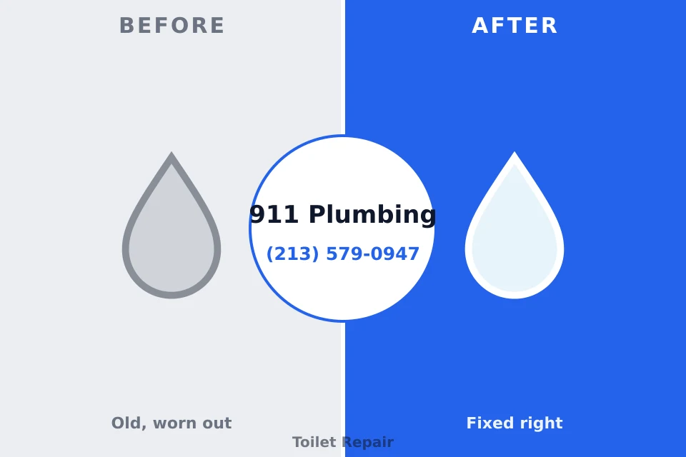 Before and after: plumbing repair Texanna, OK